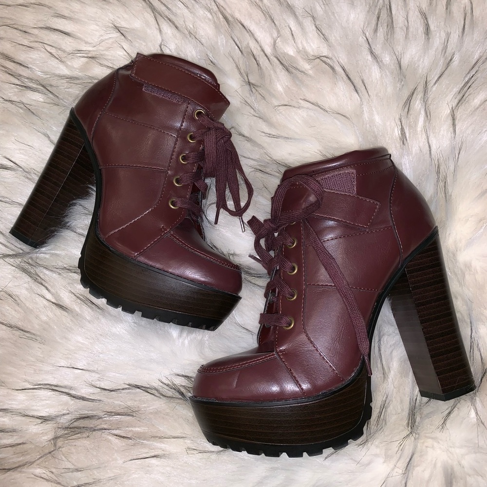 Burgundy Booties from Shoedazzle